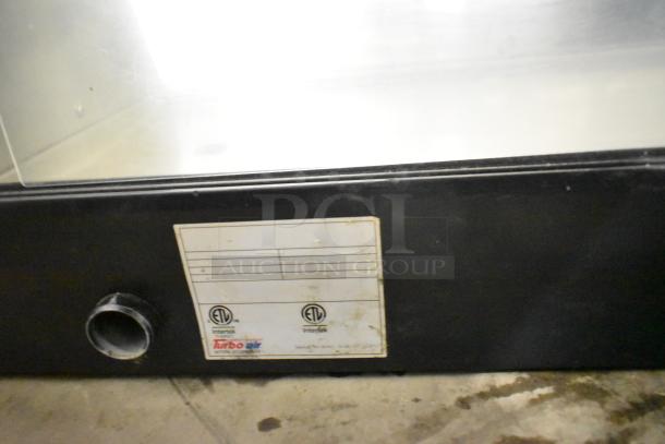 Turbo Air stainless steel countertop sushi display case, 120V, 1 phase, with visible ETL labels. Good condition.