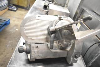 Hobart Stainless Steel Commercial Countertop Meat Slicer. 120 Volts, 1 Phase. - Item #1226941
