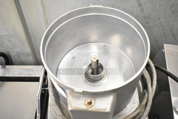 Robot Coupe R4 metal commercial food processor, missing lid, previously hardwired, untested condition.