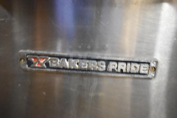 Bakers Pride DPOC-S stainless steel commercial electric pizza oven. Features logo plate. 208V, 1 phase. Durable and reliable.