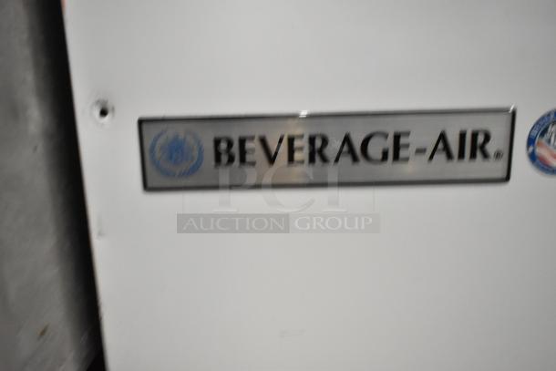 Beverage Air SM34N-W metal commercial milk cooler, 115 volts, 1 phase. Features logo and model identification on front panel.