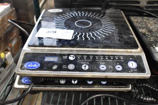 2 2022 Globe IR1800 Metal Countertop Electric Powered Single Burner Induction Range. 120 Volts, 1 Phase. 2 Times Your Bid! - Item #1226958