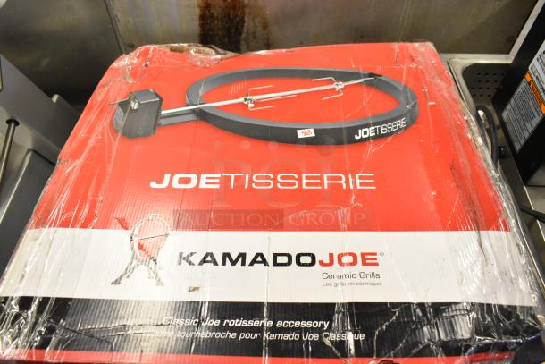 Brand new Kamado Joe Joetisserie, model TAG-15277, with minor box damage. Compatible with ceramic grills.