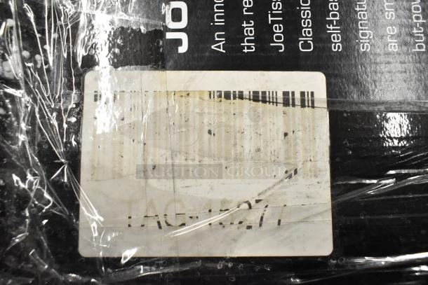 Brand new Kamado Joe Joetisserie, model TAG-15277, in original packaging. Scratch and dent condition noted.