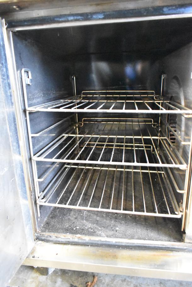 Garland Stainless Steel Commercial Electric Powered Half Size Convection Oven w/ Solid Door and Metal Oven Racks. - Image 6 of 6