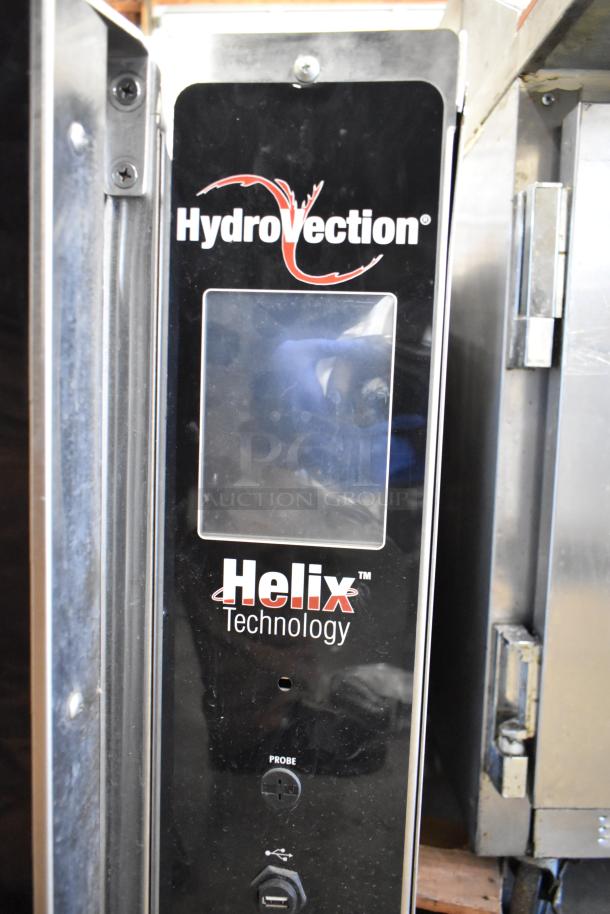 Blodgett Hydrovection Helix commercial electric convection oven with view-through doors and metal racks, 208V, 3-phase.