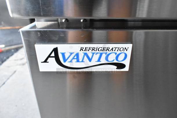 Brand new Avantco 178CBE60HC stainless steel 2-drawer chef base; some minor scratches. Features: commercial casters, 115V, 1 phase.