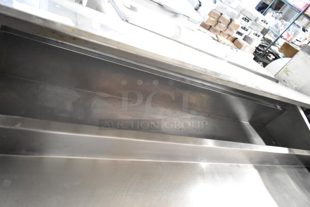 Randell stainless steel commercial pizza prep table, includes commercial casters, 115 volts, 1 phase, good condition.