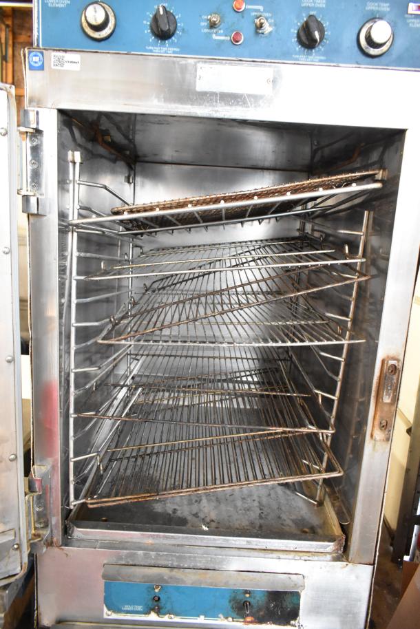 Alto Shaam 1000-TH Halo Heat stainless steel commercial oven with racks, 208 volts, 1 phase, on casters, used condition.