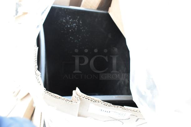 Box containing a mixed lot of 15 brand new scratch and dent items, including paper towels, containers, and a shelf.