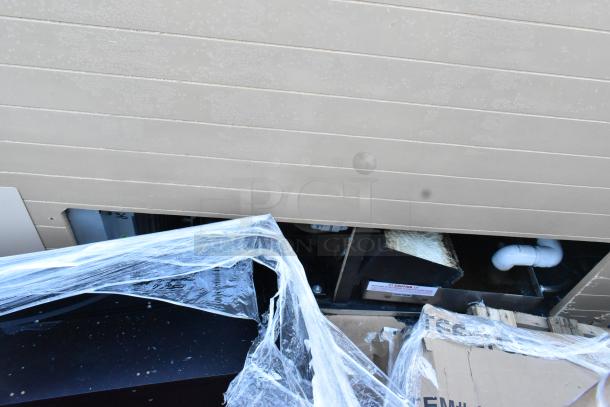 Killion PFW-74-43-48-V-N-MOBILE metal merchandiser, open grab n go, 208/230V, wrapped in plastic, partially assembled.