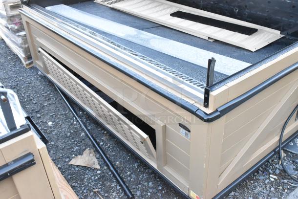 Killion PFW-74-43-48-V-N-MOBILE metal merchandiser, open front, beige, 208/230V, 1 phase, commercial use.