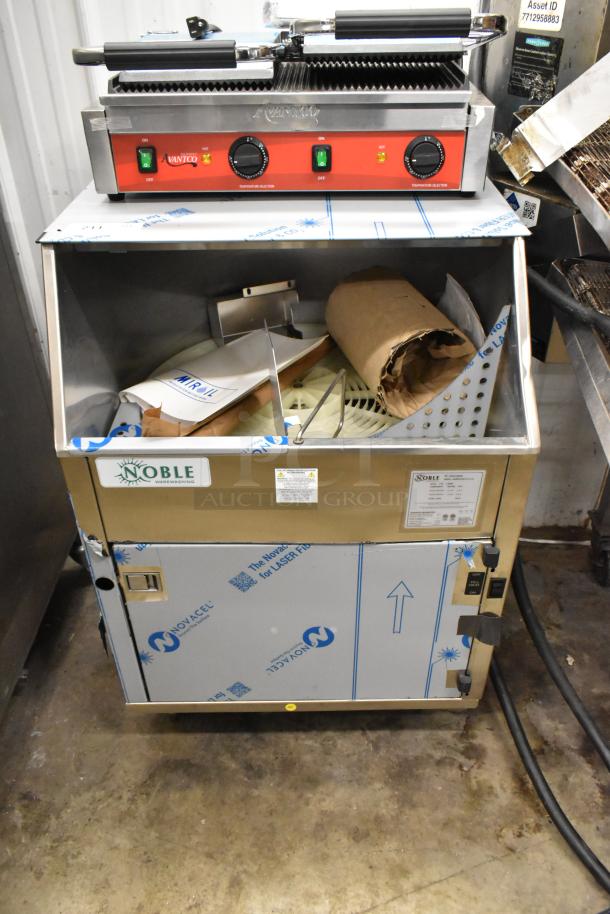 Brand new 2025 Noble WAREFORCE CG-115 underbar glass washer, stainless steel, 115V, 1 phase, carousel type, slight wear.