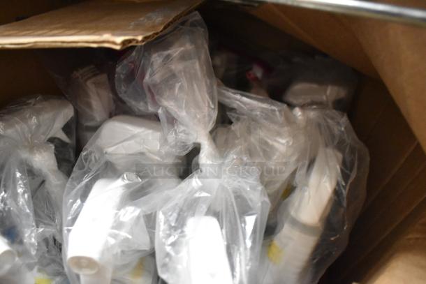 58 bottles of various cleaning products, including Clorox Clean Up Disinfectant Cleaner with Bleach, in new condition.