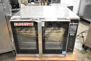 Blodgett Hydrovection Helix Stainless Steel Commercial Electric Powered Full Size Convection Oven w/ View Through Doors, Metal Oven Racks. 208 Volts, 3 Phase. - Item #1226974