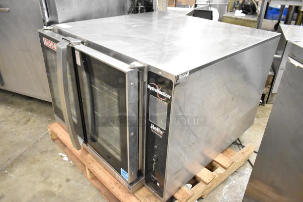Blodgett Hydrovection Helix convection oven, stainless steel, electric, view-through doors, metal racks, 208V, 3-phase.