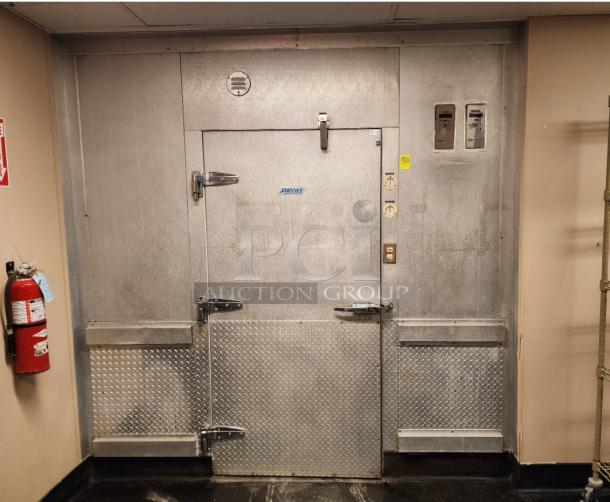 Two Penn walk-in cooler boxes forming a 10'x20' combo unit; no compressors, condensers, or evaporator fans included.