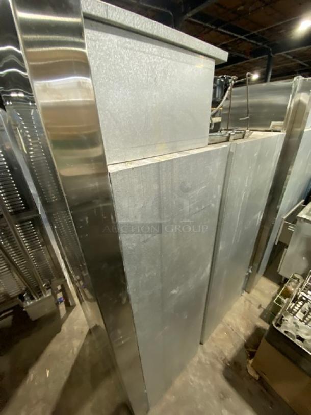 Traulsen RHT232WUT172 stainless steel 2-door reach-in refrigerator, chrome plated rack, used condition, Model: RHT232WUT172.