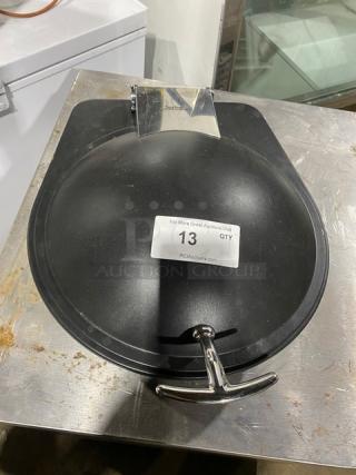 Spring USA induction chafing dish with chrome handle. Good condition. Tag indicates lot number 13.