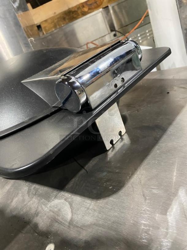 Spring USA commercial induction chafing dish with chrome handle; sleek design, durable construction, ideal for buffets.