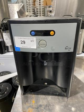 Aramark commercial countertop water cooler/heater dispenser, model 12CHCMU3ARA. Energy Star certified, shows control panel, 120V.