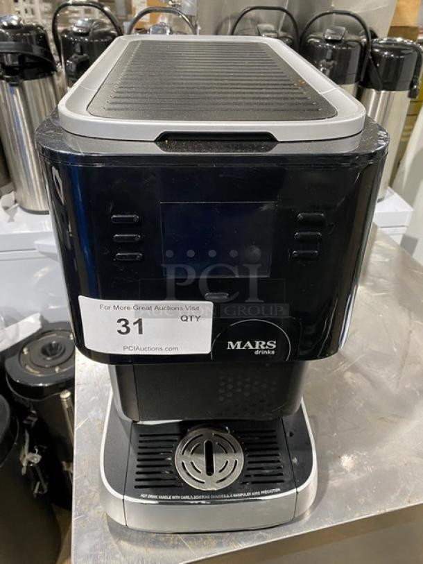Mars Drinks 2016 Flavia Creation Series single-serve coffee machine, electric-powered, commercial use, with visible label.
