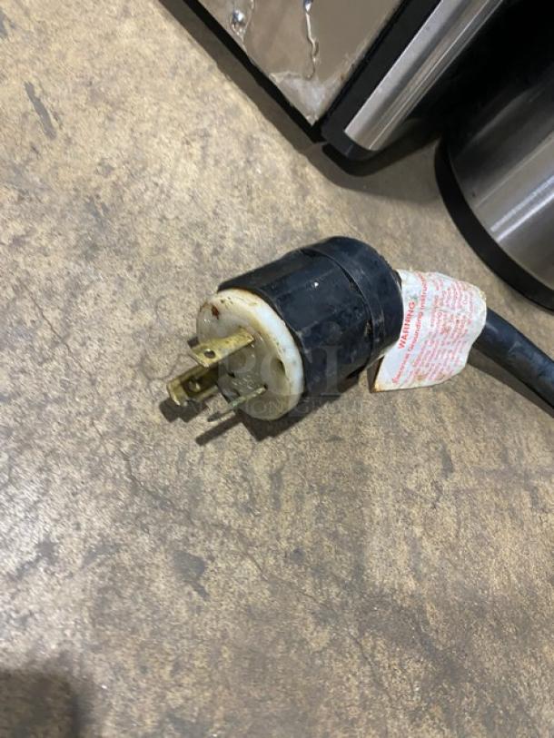 Lang Pane Bella PB12 Commercial Stainless Steel Panini Griddle with grooved grates, electric powered, on legs.