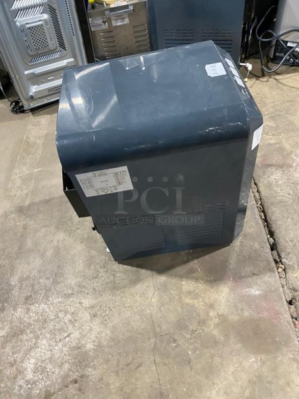 Alpine EcoStream Series 3001 commercial charcoal gray countertop tri-temp water dispenser, electric-powered, with UV, model 3001, SN: 16060358.