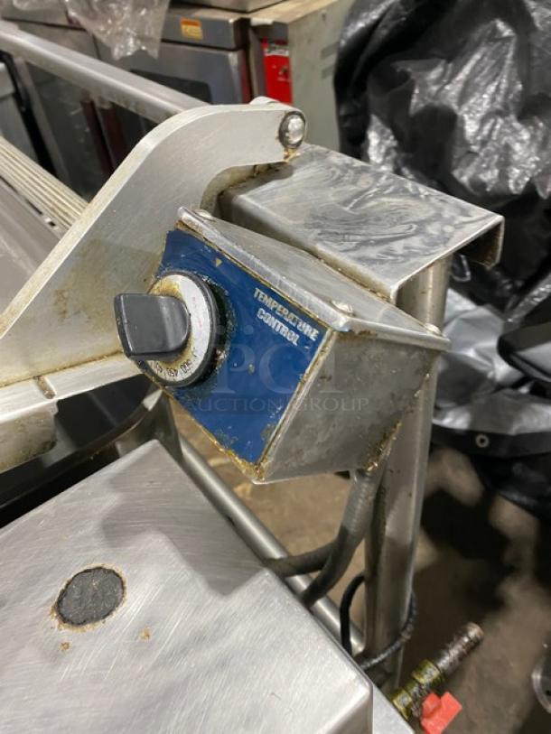 Groen Eclipse Series P-40G commercial braising pan, 40-gallon capacity, stainless steel, thermostatic control, on legs, used condition.