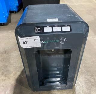 Alpine EcoStream Series Model 3001 charcoal gray countertop water dispenser, tri-temp settings, UV inside, electric, 120V.