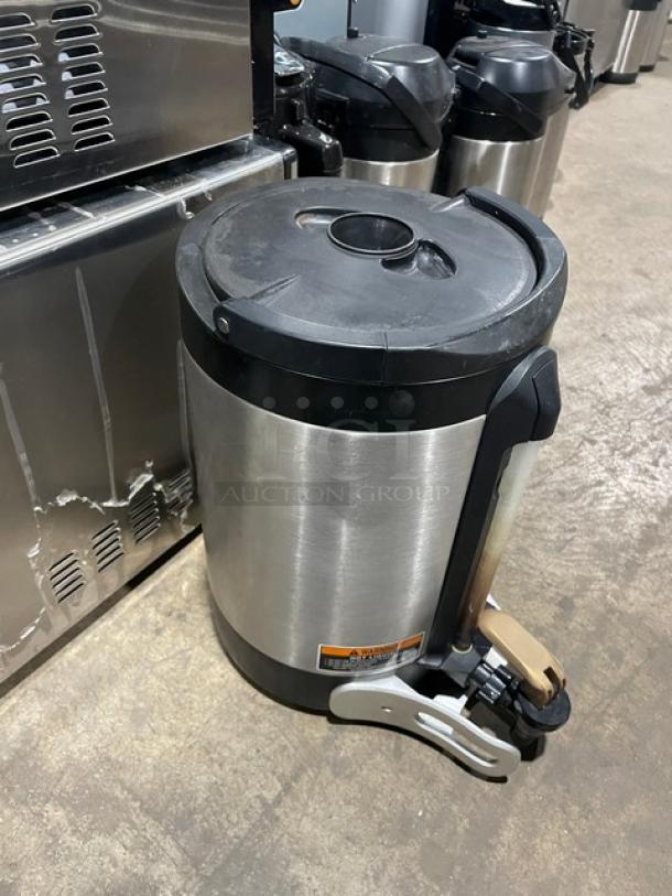 Bunn Soft Heat Series SHSERVER, 1.5-Gal. stainless steel coffee server. Insulated, commercial use, SN: TS00584142.