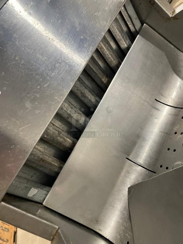 Carter Hoffmann CNH18 stainless steel fry warming dump station, countertop model with backsplash, shows interior detail.