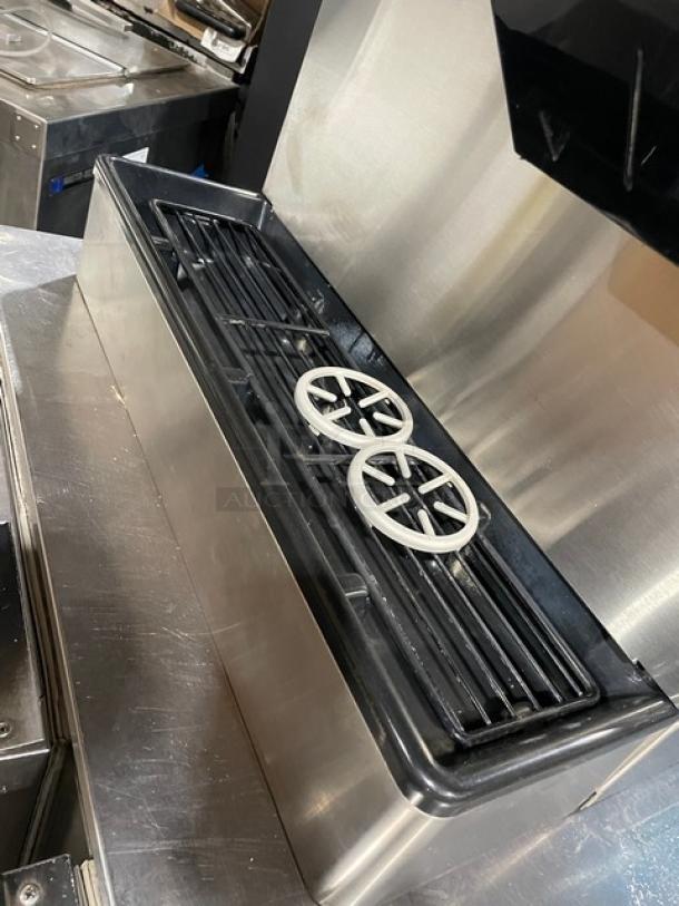 Hoshizaki DCM-500BWF ice making and water dispensing machine with drip tray, stainless steel, water-cooled, electric, countertop model.