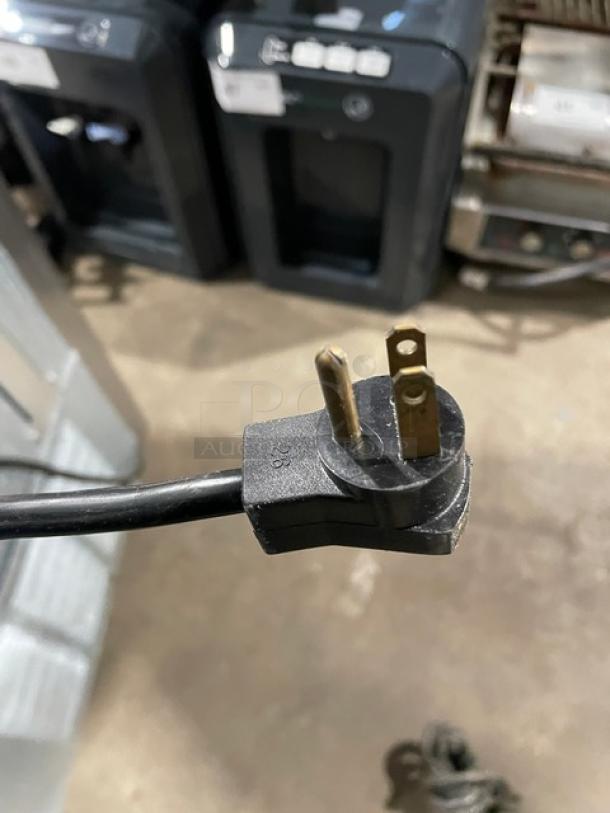Beverage-Air UCR27Y commercial refrigerator power cord with standard three-prong plug.