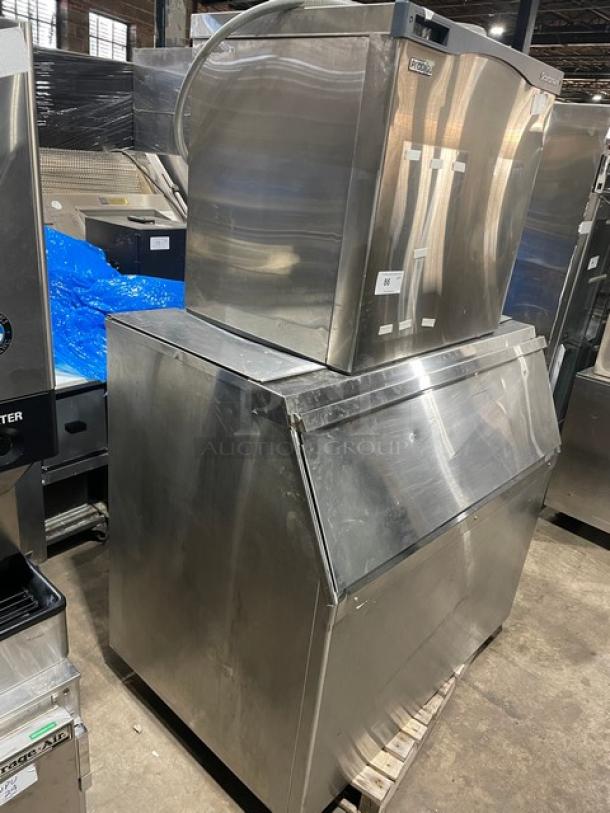 Scotsman Prodigy Series stainless steel ice maker/bin, model C1030SW-32B/BH900S-C, water-cooled, 208/230V, commercial use.