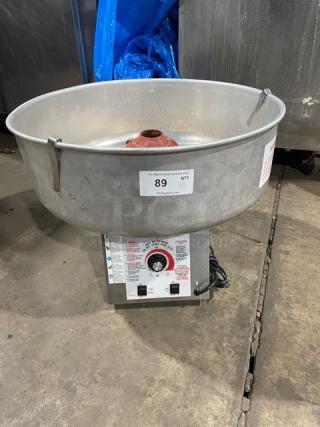Gold Medal Econo Floss 3017SS stainless steel countertop cotton candy machine, commercial-grade, electric 120V. Model: 3017SS.