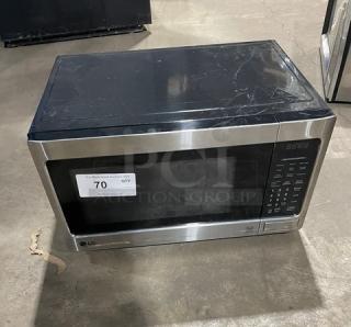 LG LCS1112ST commercial stainless steel microwave oven with one-touch digital control, fair condition, 120V, 1 Phase.