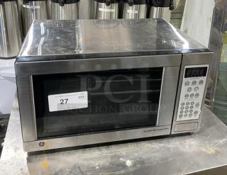 GE Appliances Commercial Stainless Steel Electric Powered Countertop Microwave Oven! Model: JES1142SJ06 SN: HT917648U! 120V! - Item #1225400
