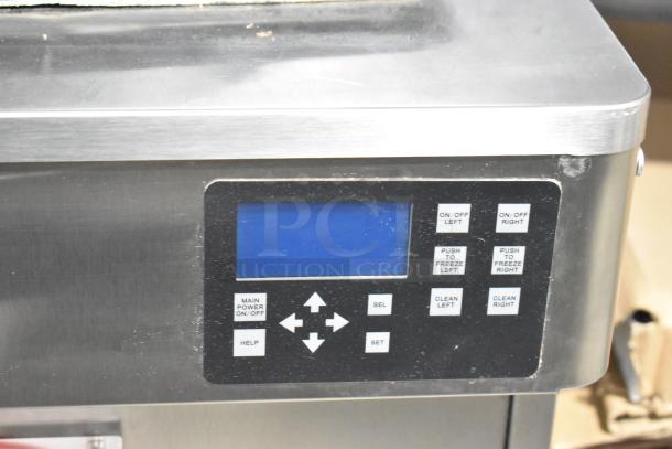2024 Stoelting F131-38I2 stainless steel soft serve machine, digital control panel, 2 flavor with twist, 208-240V, 1 phase.