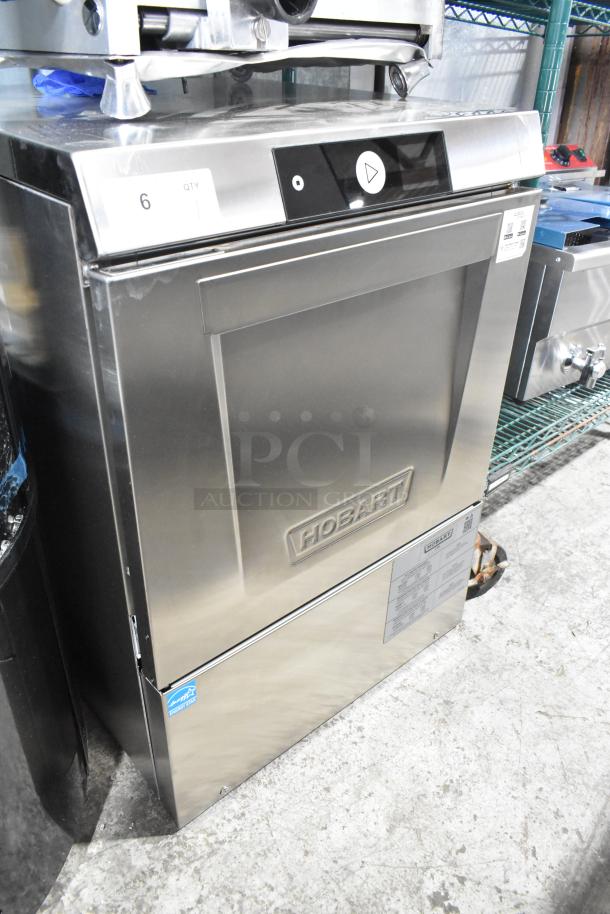 BRAND NEW 2025 Hobart LXNH stainless steel commercial undercounter dishwasher; high temp, 120/208-240V, 1 phase, scratch and dent.