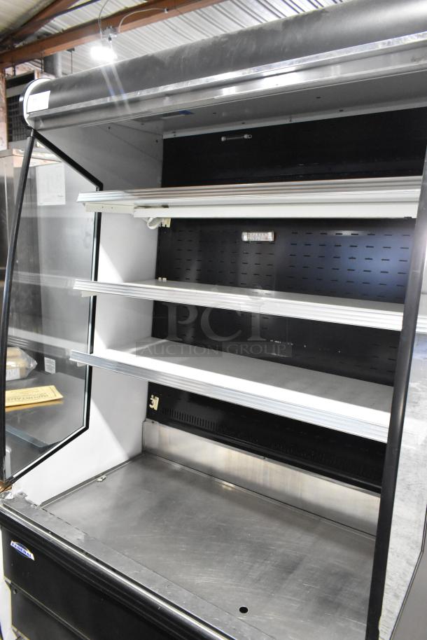 Federal Industries RSSM478SC metal vertical open merchandiser with shelves. 120/208-240V, 1 phase. Good condition.