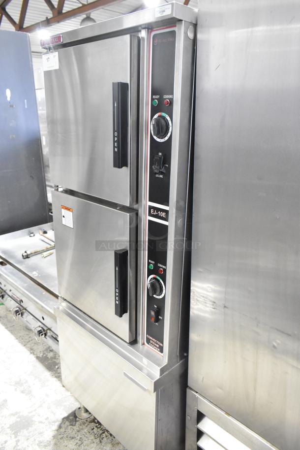 Market Forge EJ-10E stainless steel steam cabinet, 2 decks, electric, 208V, visible controls, excellent condition.