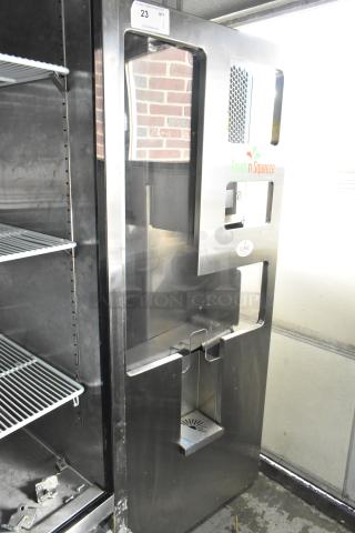 JBT 2 GEN MFJ Fresh N Squeeze citrus juicer, stainless steel, commercial floor style, on casters, 120V, 1 phase.