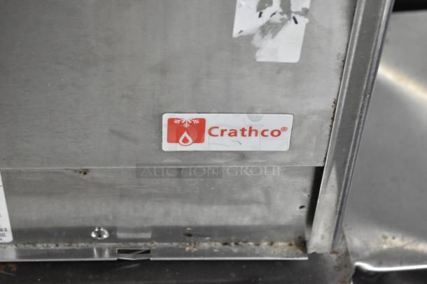 Crathco D25-3 stainless steel beverage machine base, visible logo, 115 volts, 1 phase, used condition.