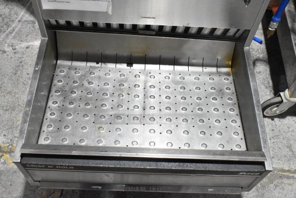 2018 Pitco Frialator PCC28 stainless steel countertop fry warmer, Crisp 'N Hold model, 208V, 1 phase, in used condition.