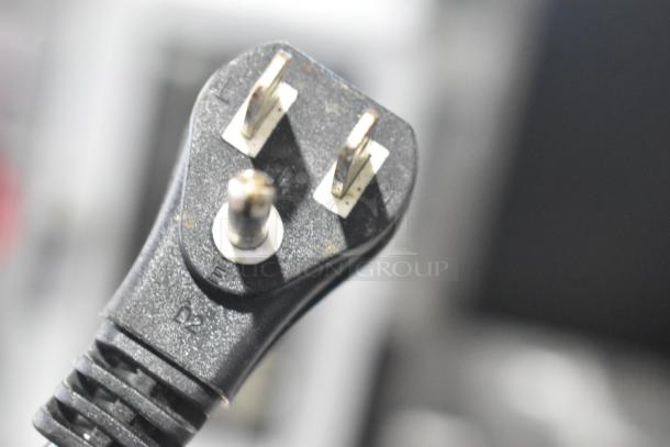 Turbo Air JBT-48-N plug showing 115V, 1-phase requirement for the stainless steel refrigerated buffet table.