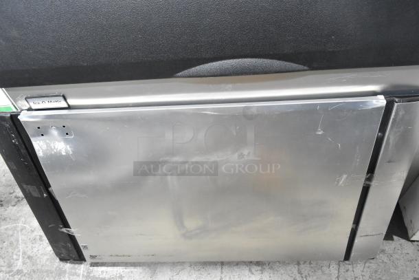 2023 Ice-O-Matic CIM1446HR6 stainless steel commercial ice head on bin, 208-230V, 1 phase, visible branding.