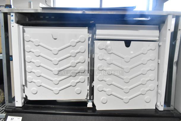 2023 Ice-O-Matic CIM1446HR6 stainless steel ice head on bin. Commercial use, 208-230V, 1 phase. Mint condition.