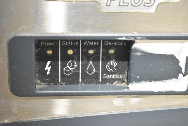 Scotsman C1030MA-32D Prodigy Plus ice machine control panel with power, status, water, de-scale, and sanitize indicators.