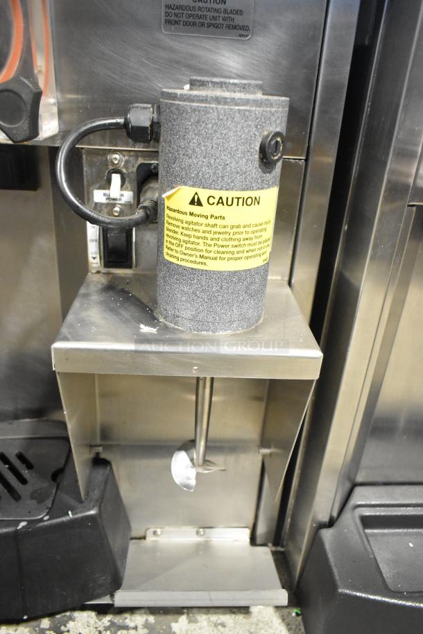 Stoelting SF121-38I2 stainless steel countertop soft serve machine with twist and drink mixing attachment, 208-240V, 1 phase.